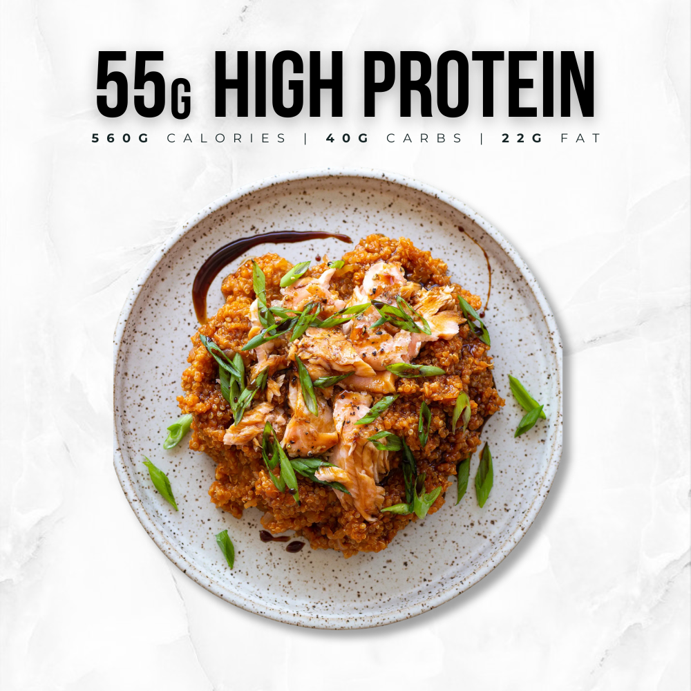 Baked Quinoa with Slow Roasted Salmon