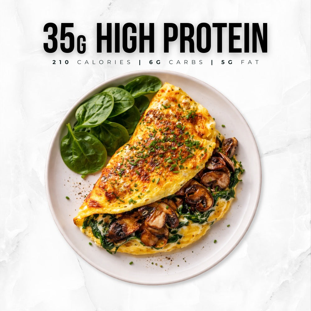 Protein Egg White & Mushroom Omelette